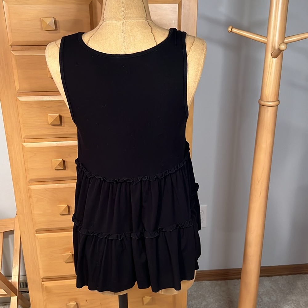 Mikey & Joey Size Small Black Loose Sleeveless Top - image 3
